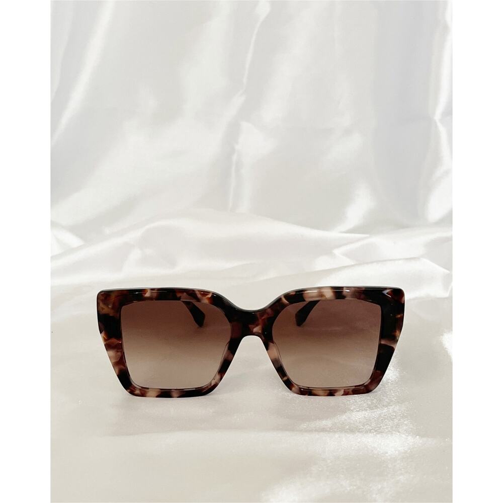 FENDI FF Diamonds FE40161I Sunglasses Tortoise Frame Brown Gradient Lenses